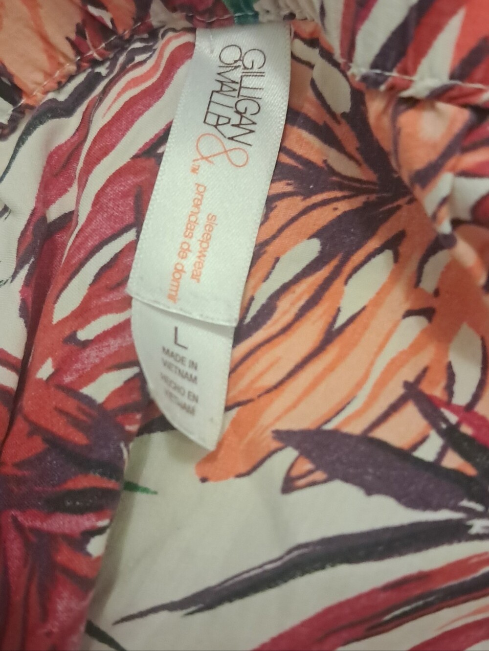 Gilligan & O'Malley Multicolor Tropical Floral Pajama Pants - Picture 4 of 6